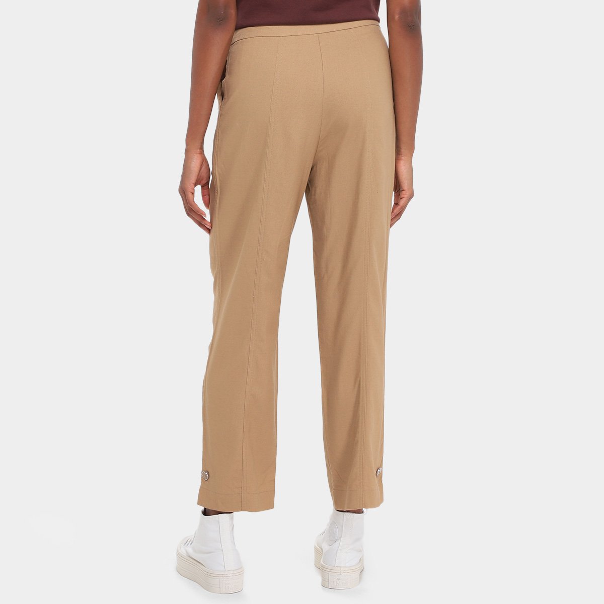 Miniatura Calça Hering Alfaiataria Hering Feminina Marrom - 38
