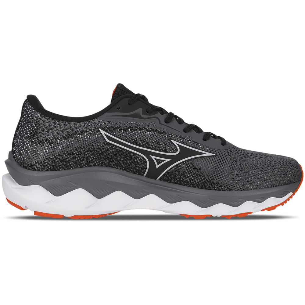 Miniatura Tênis de Corrida Masculino Mizuno Wave Way 4 Cinza - 39