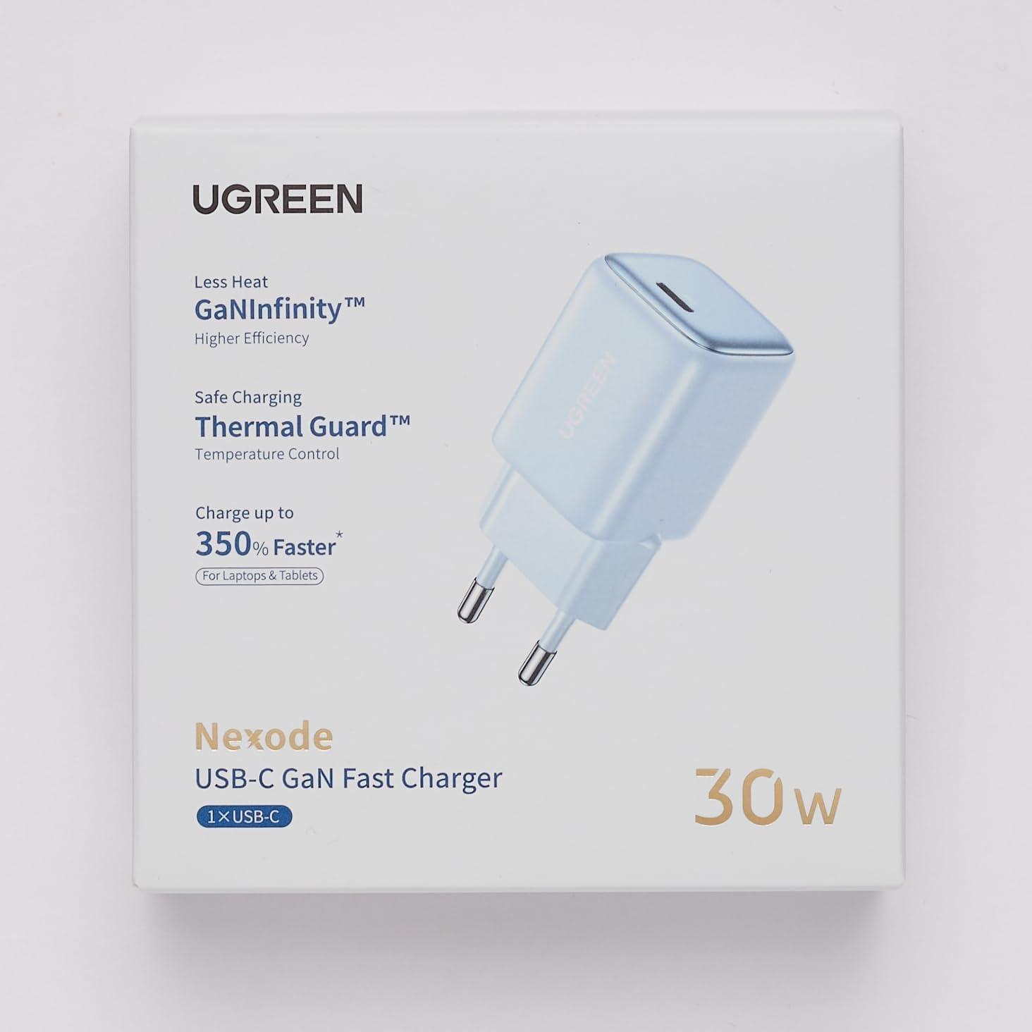 Miniatura Carregador Ugreen USB-C 30W PD 3.0 Azul