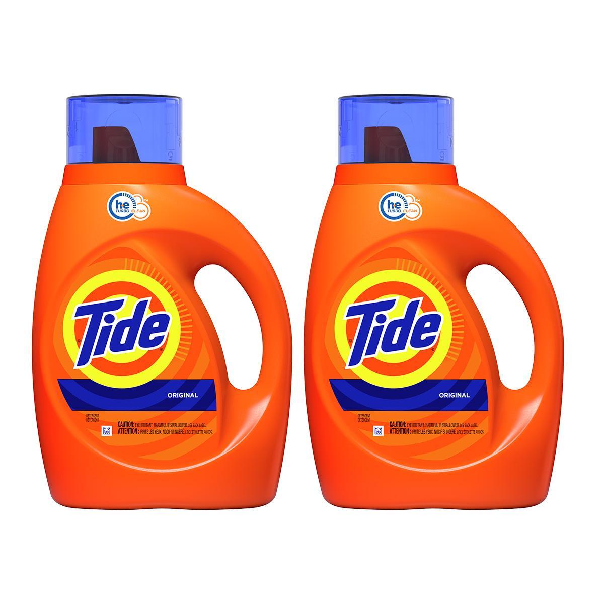 Miniatura Tide Detergente Liquido Para Roupas 1 L - Kit Com 2 Un