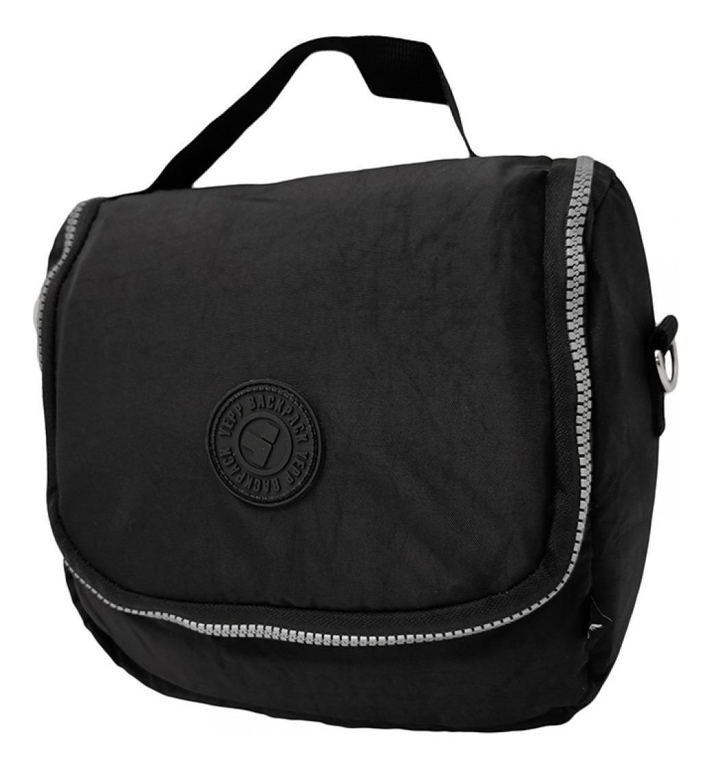 Miniatura Lancheira Bolsa Térmica Preta Juvenil Escolar Marmita