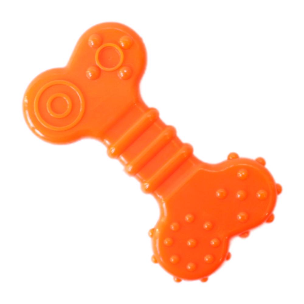 Miniatura Brinquedo Odontopet Osso Flexi Flat Laranja para Cães - Tam. P