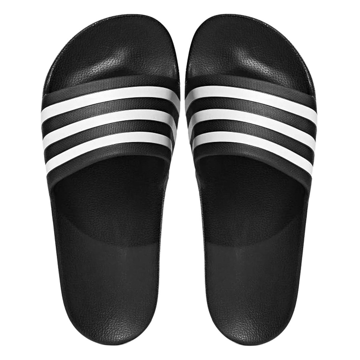 Miniatura Chinelo Adidas Adilette Unissex Preto+Branco - 34/35
