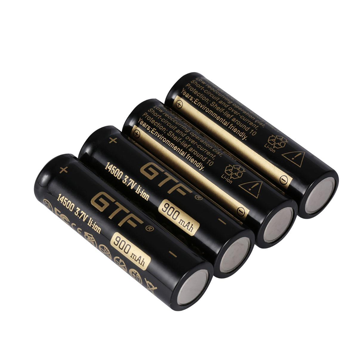 Miniatura 04 Baterias Li-Ion 14500 3.7 V 900 Mah Gtf