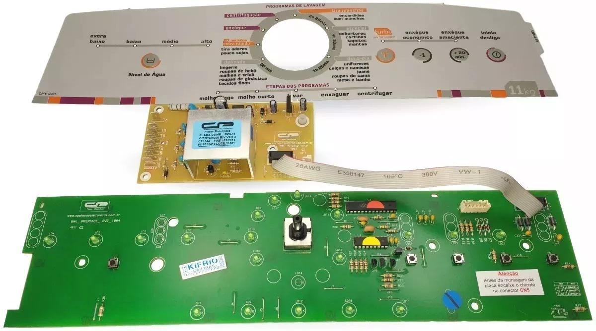 Miniatura Placa Lavadora Brastemp Ative 11Kg Bwl11 W10356413