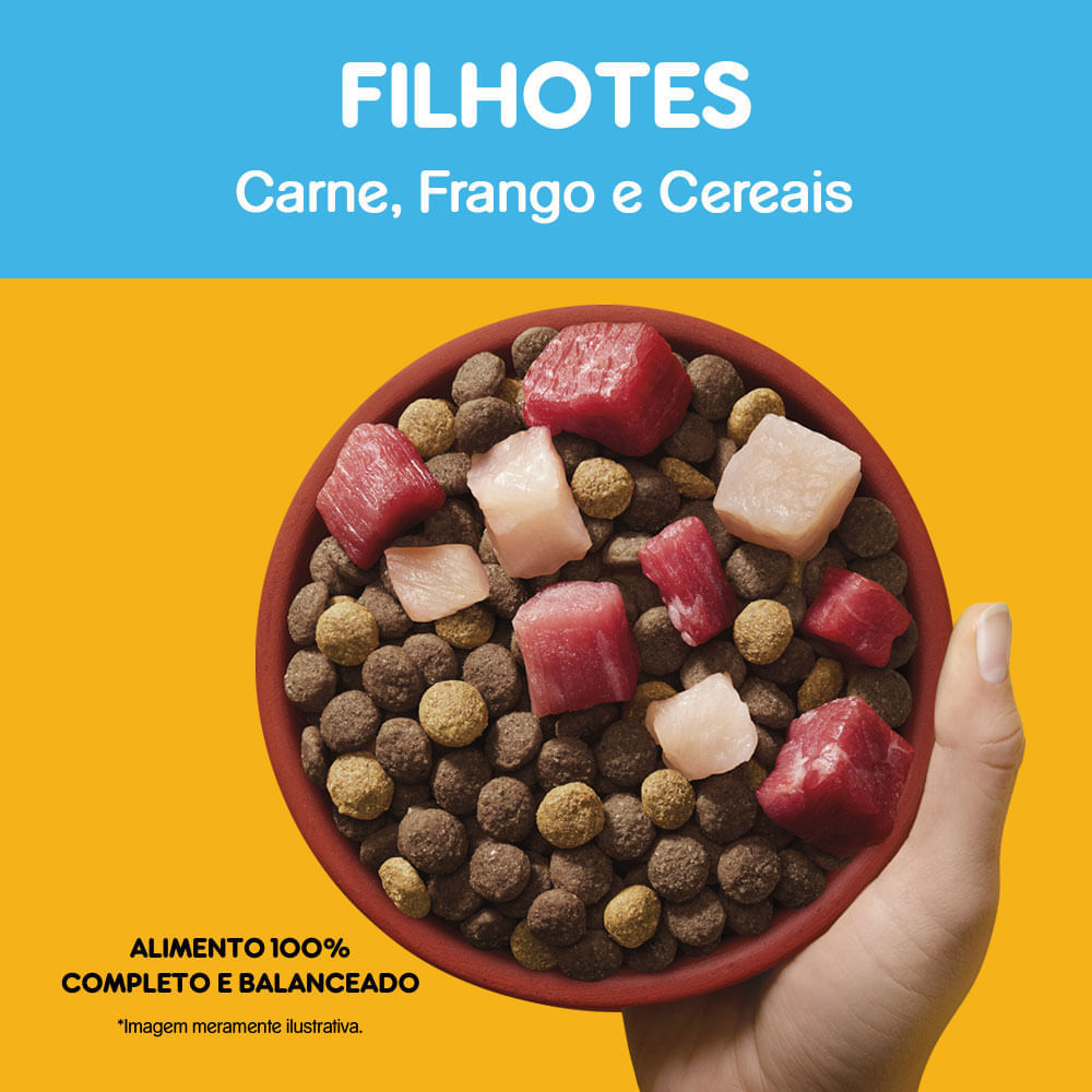 Miniatura Ração Pedigree Filhote Carne e Frango 900g Ra??o Pedigree Filhote Carne e Frango 900g