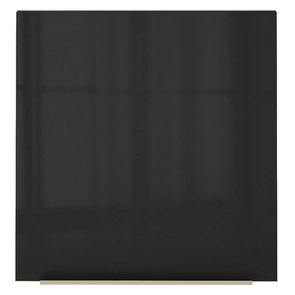 Miniatura Armário Aéreo Madesa Lux 60cm 1 Porta Rustic e Preto