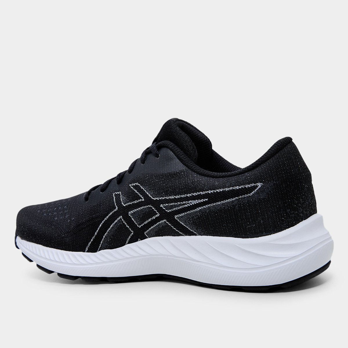 Miniatura Tênis Asics Ugoki Feminino Preto+Branco - 34