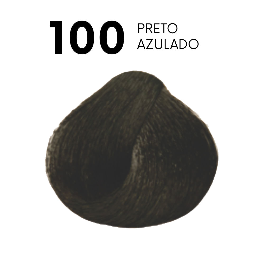 Miniatura Haskell Tons Pretos Kit – Tonalizante + Tratamento pós + Emulsão + Luvas + Folheto 100 Preto Azul