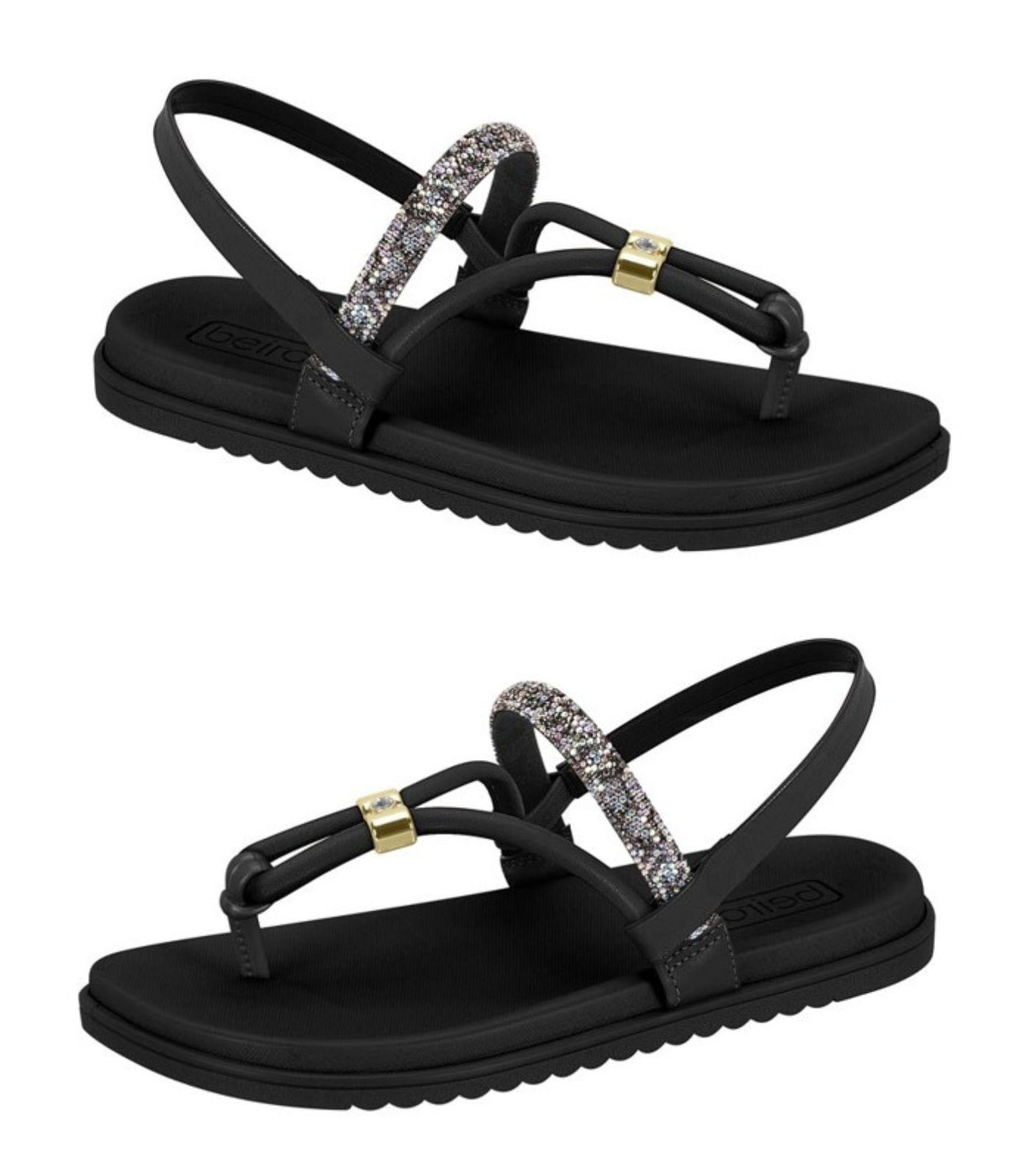 Miniatura Sandalia De Dedo Feminina Flat Beira Rio Preto 33