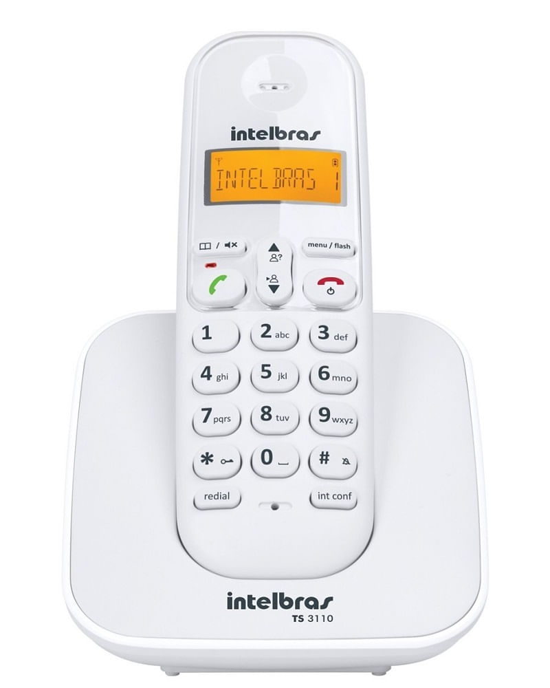 Miniatura Kit Aparelho Telefone Fixo sem fio Dect TS 3110 Com 5 Ramal Homologação: 20121300160