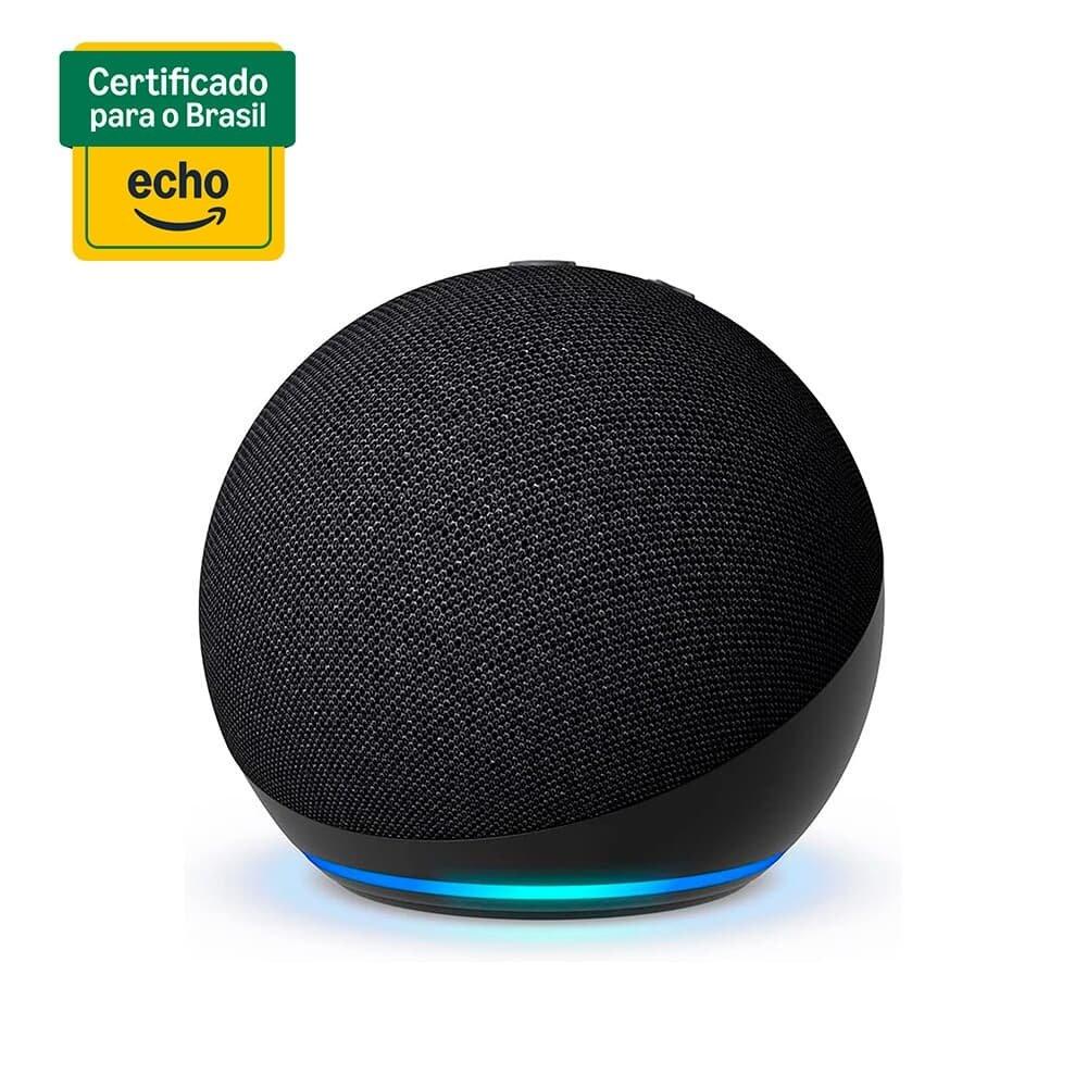 Miniatura Echo Dot 5ª geração Amazon, com Alexa, Smart Speaker, Preto - B09B8VGCR8