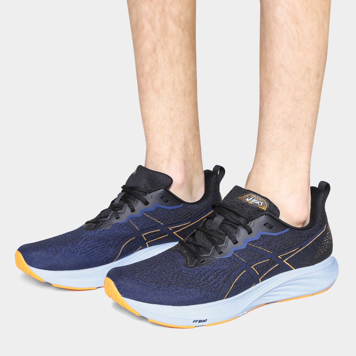 Tênis Asics Dynablast 4 Masculino Marinho+Laranja - 39