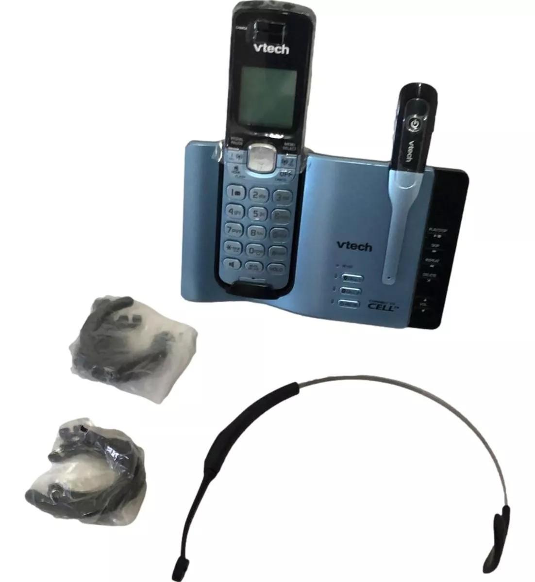 Miniatura Telefone Sem Fio Vtech Ds Com Bluetooth Azul Claro