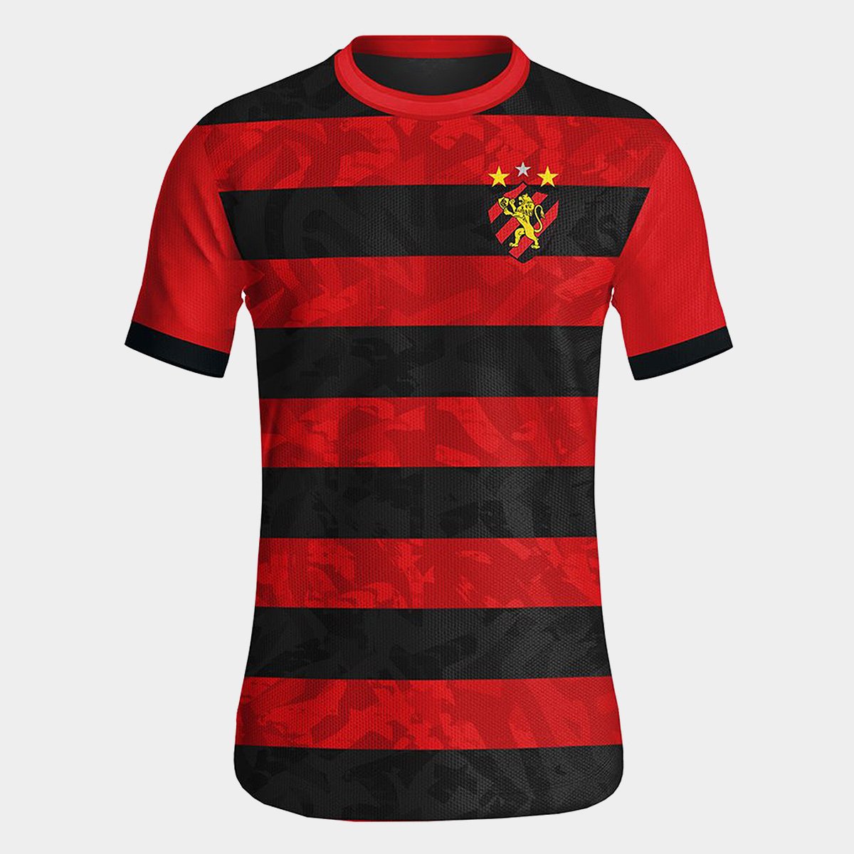 Miniatura Camisa Sport Recife Classic RetrôMania Masculina Vermelho+Preto - EGG
