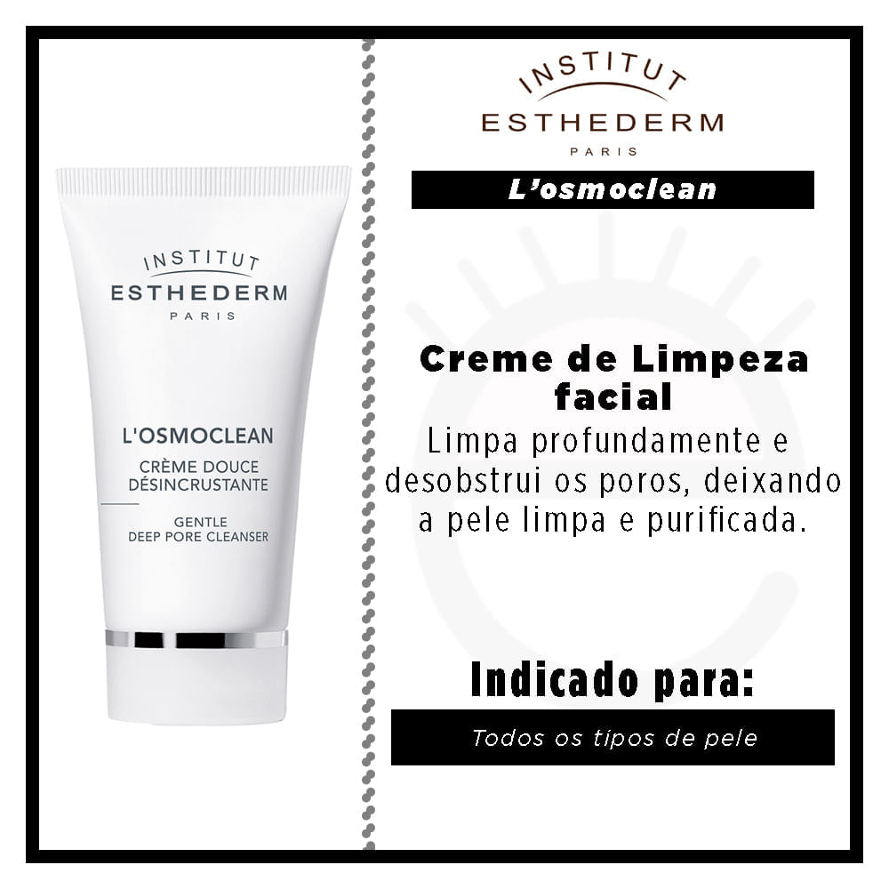 Miniatura Creme de Limpeza Facial Esthederm - Osmoclean Creme Douce Desincrustante 75ml