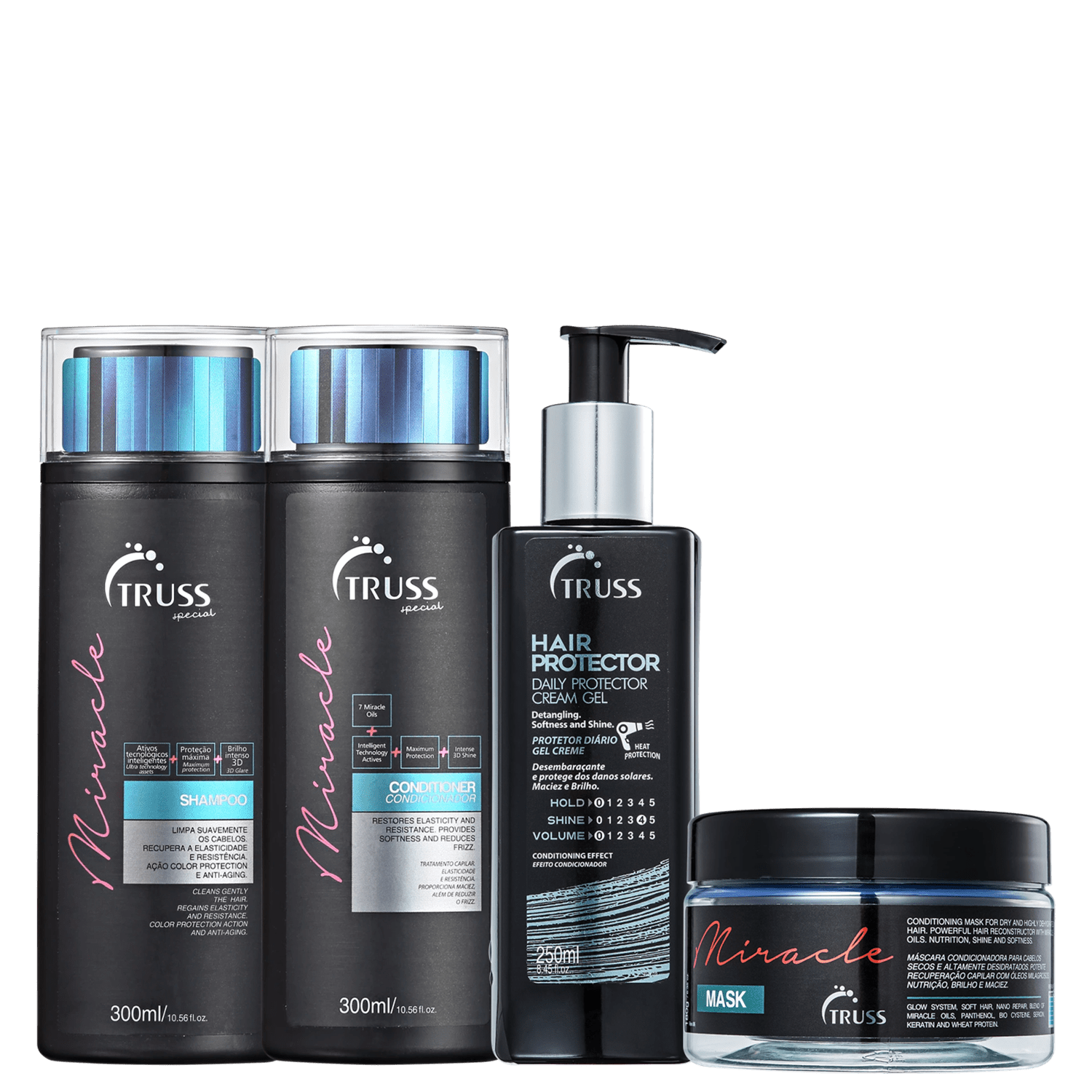 Miniatura Kit TRUSS Miracle + Hair Protector (4 Produtos)