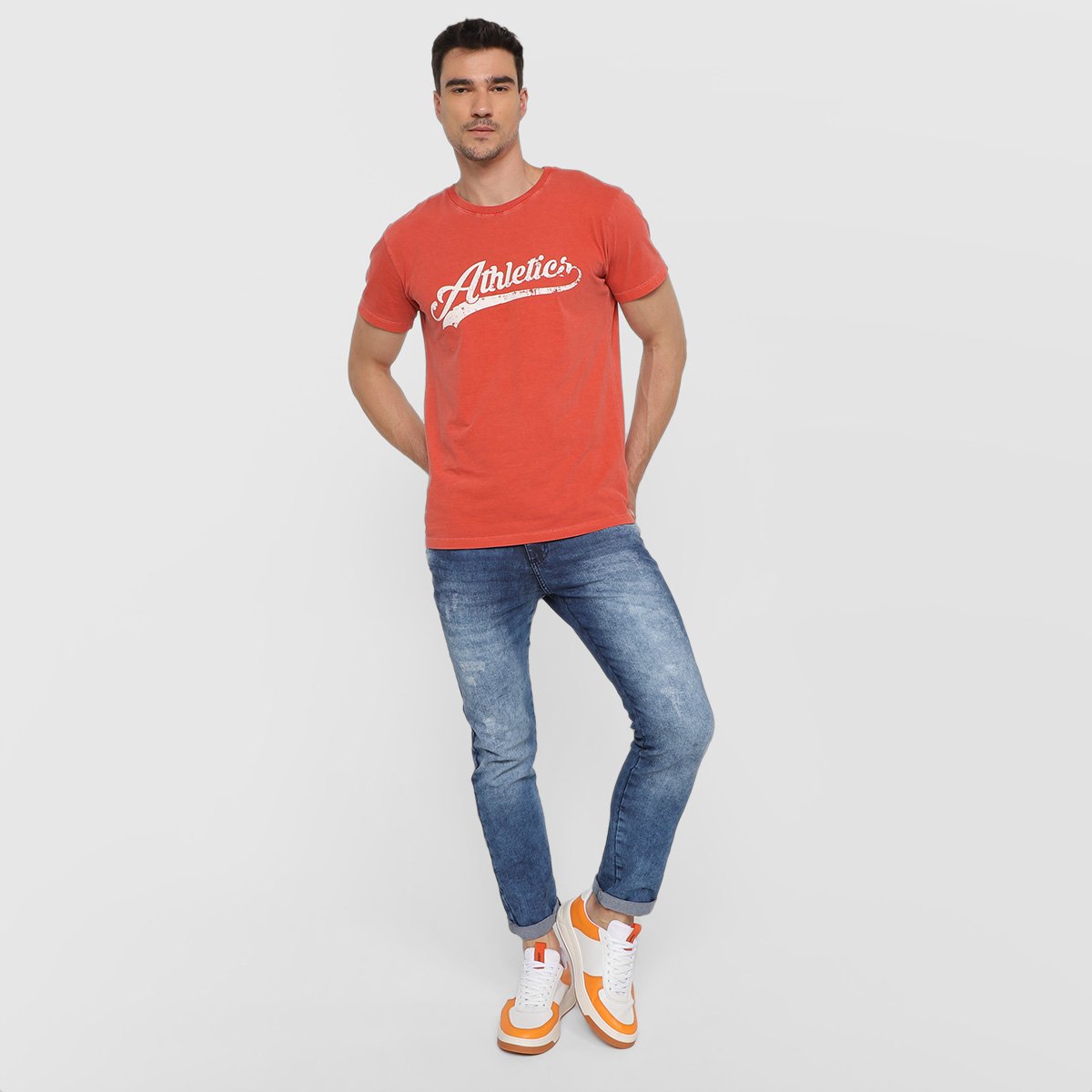 Tênis Starter Workday Masculino Laranja+Branco - 38
