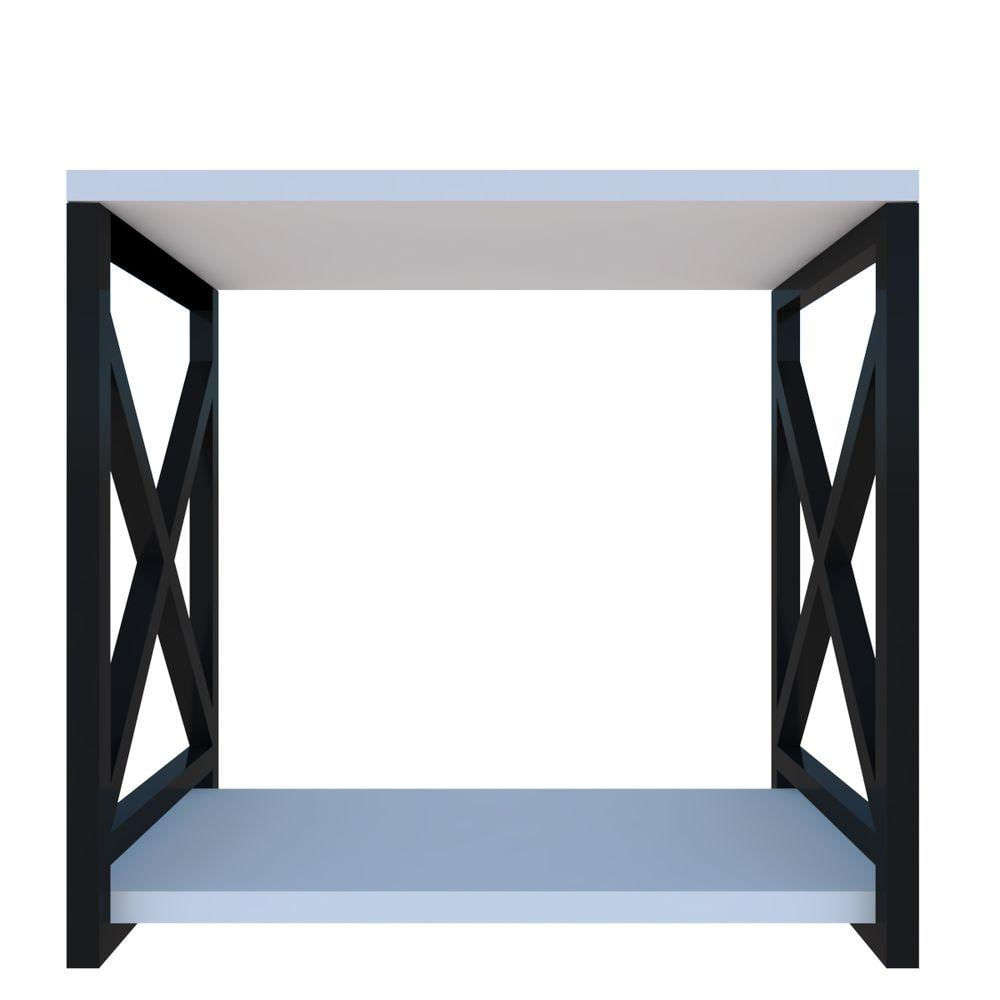 Miniatura Adega Bar Industrial Para Bebidas Prateleira Dupla Branco
