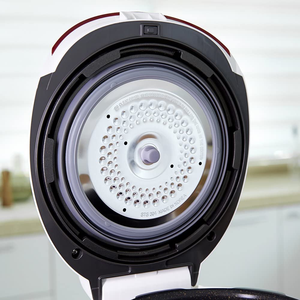 Cuckoo multifuncional e programável panela elétrica de arroz 6 xícaras e algoritmo de cozinha inteligente vermelho