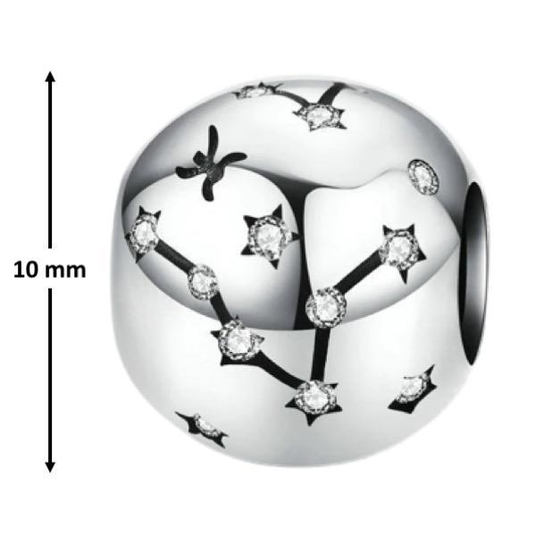 Miniatura Berloque Pingente Signo Peixes Charm Pulseira Joia Prata 925