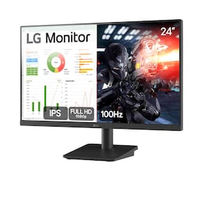 Miniatura Monitor Gamer 24” LG 24MS500-B com Tela IPS, Full HD, 100Hz, HDMI e Dynamic Action Sync - Preto