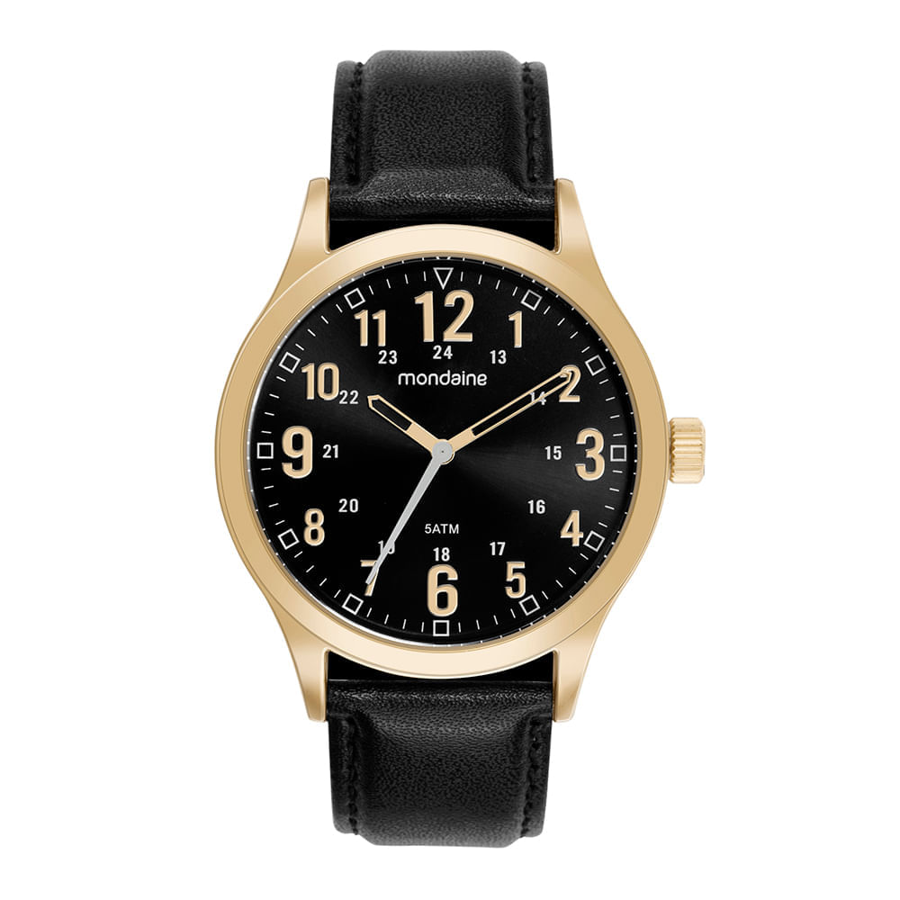 Relógio Masculino Casual Dourado