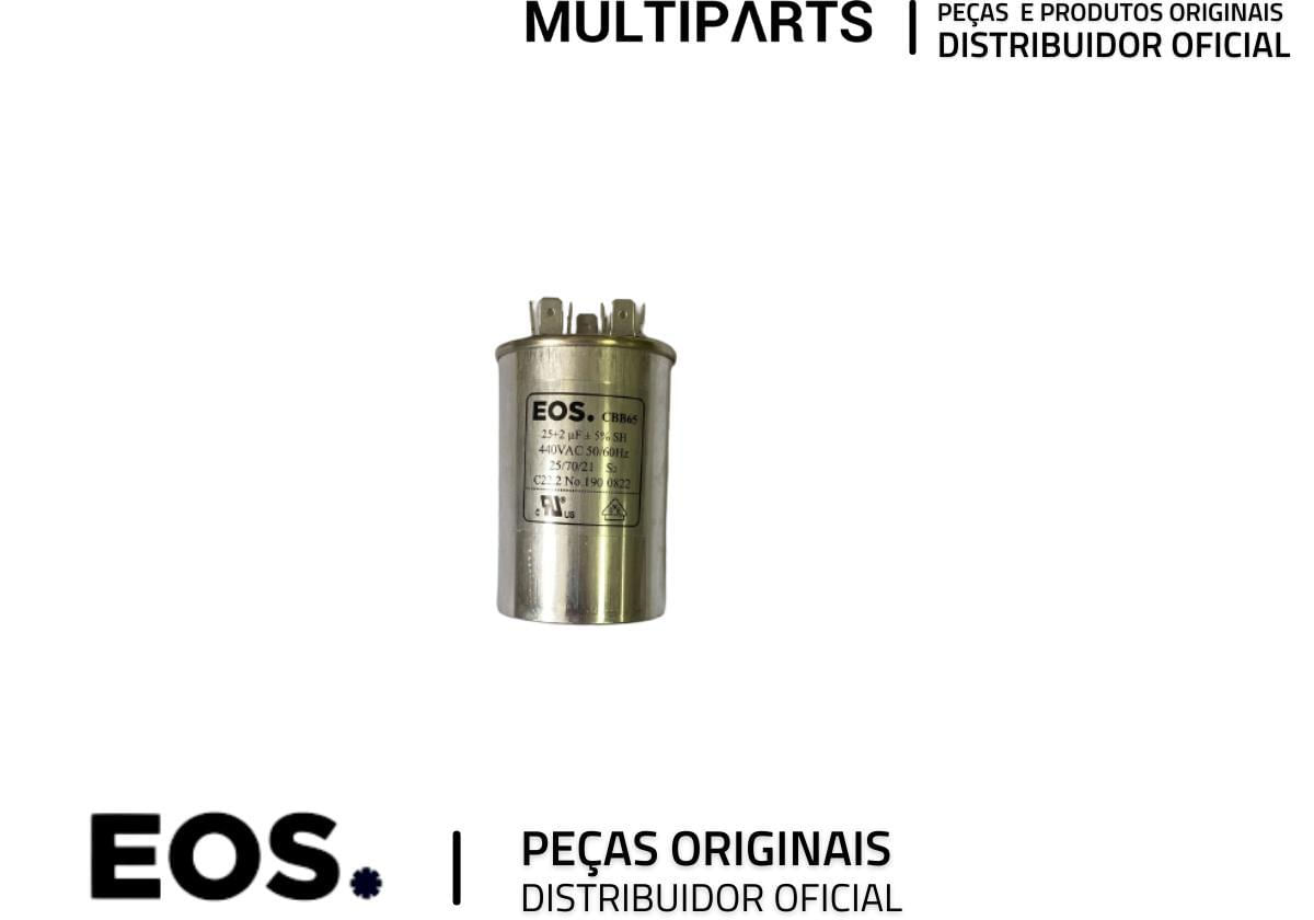 Miniatura Capacitor 25+2 mfd 440v Compatível com D150970 Eos