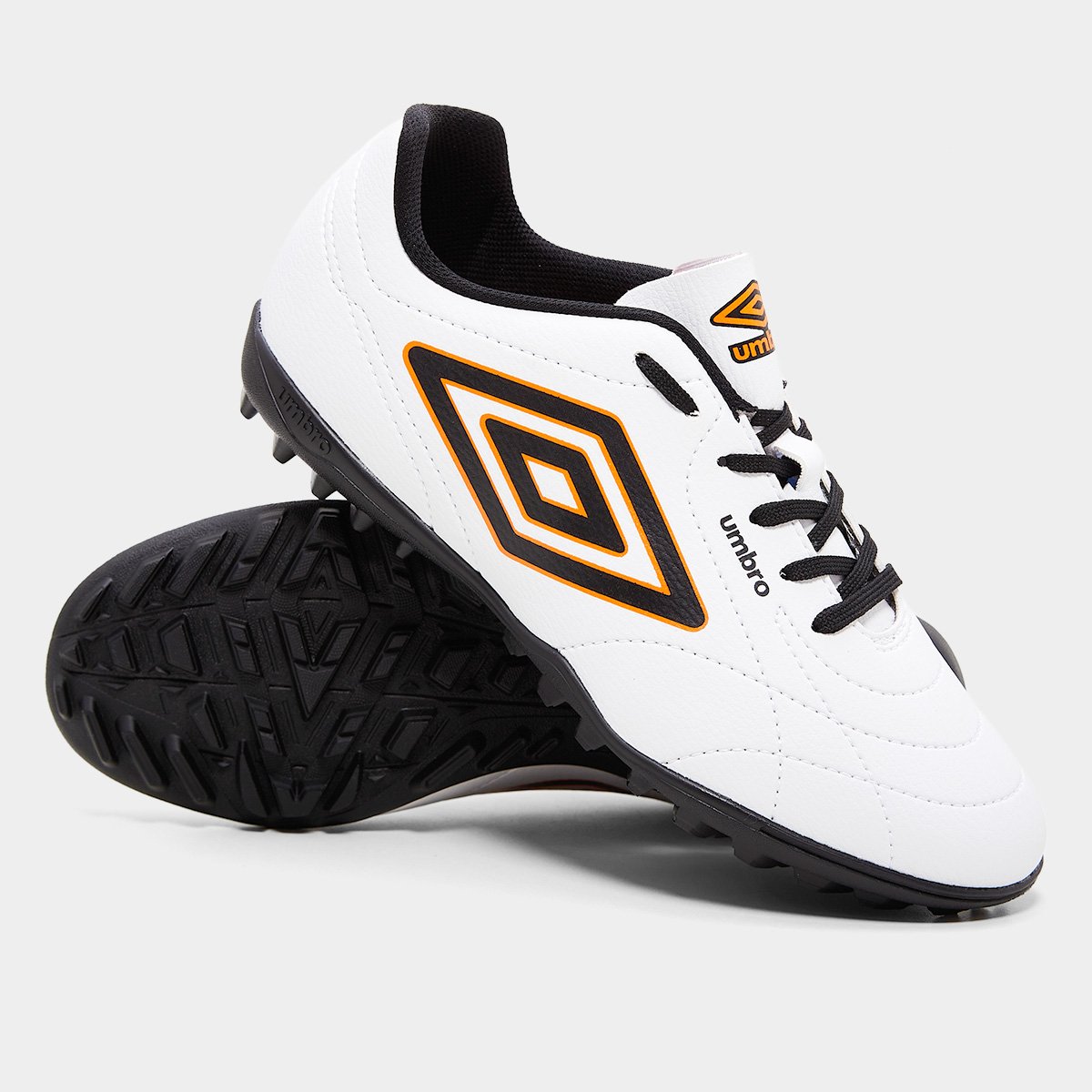 Miniatura Chuteira Society Umbro Class Footballer Unissex Branco+Preto - 41
