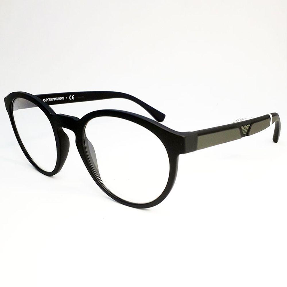 Miniatura Armação De Óculos Clip On Empório Armani Ea4152 5042-1w - Verde Militar