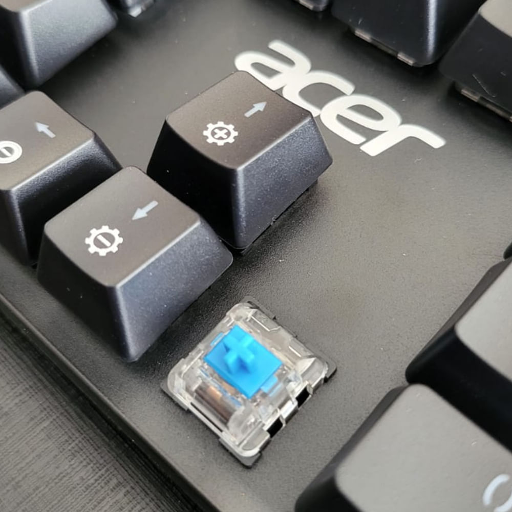 Miniatura Teclado Gamer Acer Nitro TKL NKW202 LED retroiluminado RGB customizável USB ABNT 2