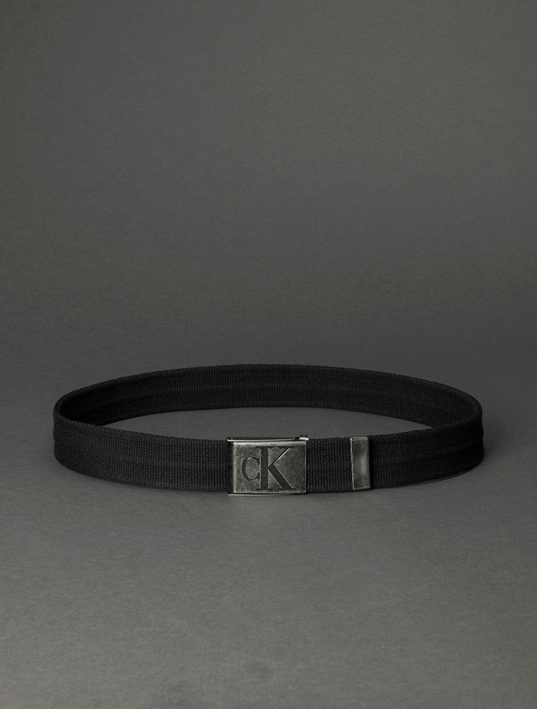 Miniatura Cinto Masculino Militar Cadarço Calvin Klein Jeans - Preto Cinto Masculino Militar Cadarço Calvin Klein Jeans Preto p