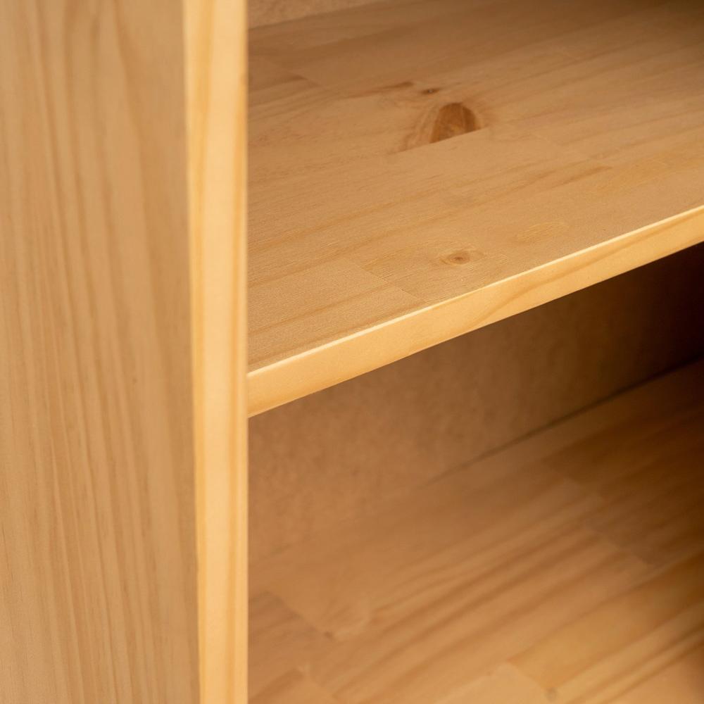 Cristaleira Baixa Magna Porta Ripada Cabecasa Madeiramadeira Mel