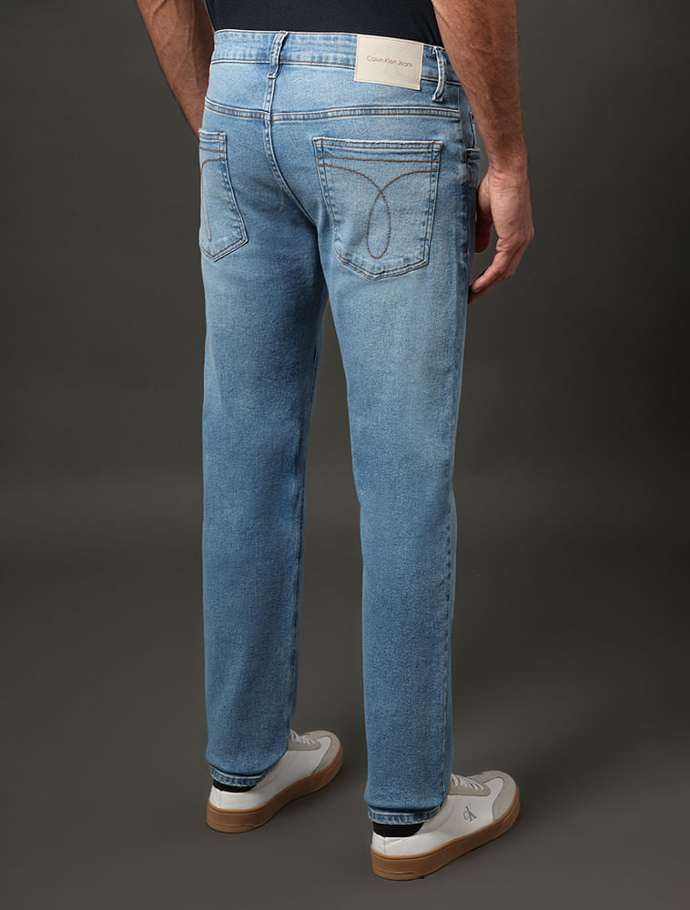 Miniatura Calça Jeans Masculina Skinny 5 Pockets Calvin Klein Jeans - Azul Claro Calça Jeans Masculina Skinny 5 Pockets Calvin Klein Jeans Azul Claro 36