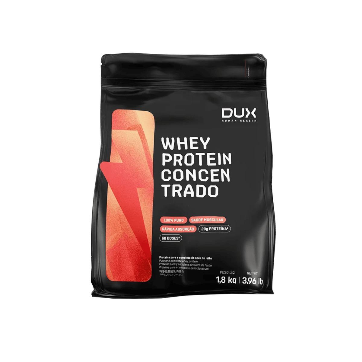 Miniatura Whey Protein Concentrado Dux Nutrition Chocolate 1,8Kg