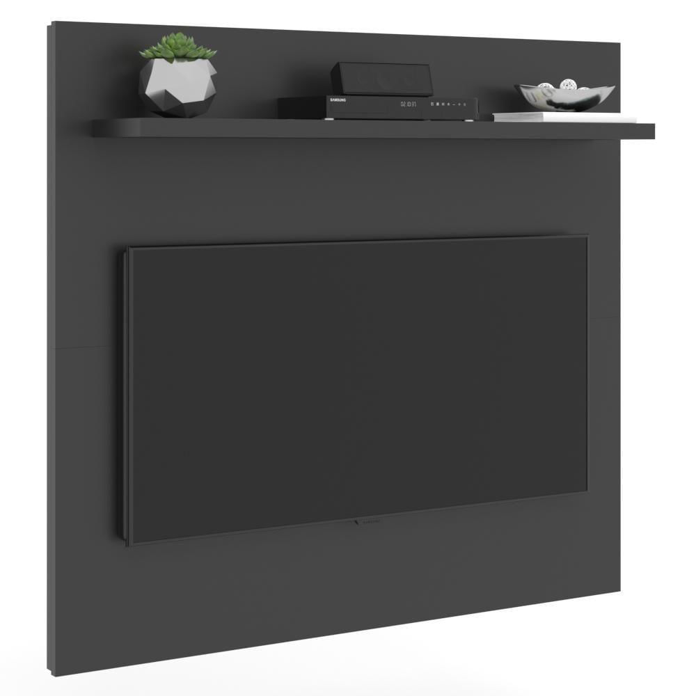 Miniatura Combo Painel Para Tv + Rack Yan Patrimar Preto Preto