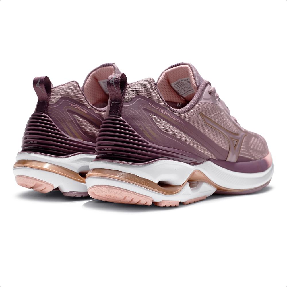 Miniatura Tênis Mizuno Wave Dynasty 7 Feminino Lilas / Rosa - 35