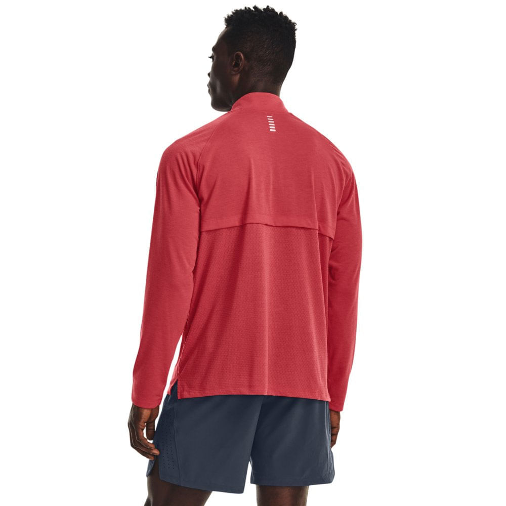 Miniatura Jaqueta de treino Masculina Under Armour Streaker Half Vermelho - G
