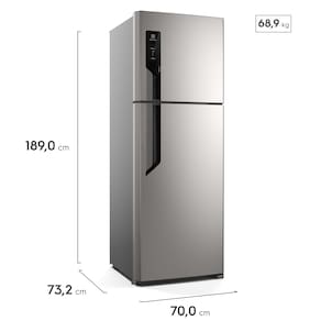 Geladeira Electrolux Frost Free TF71S Duplex Efficient com AutoSense Inox Look - 480 litros 110V