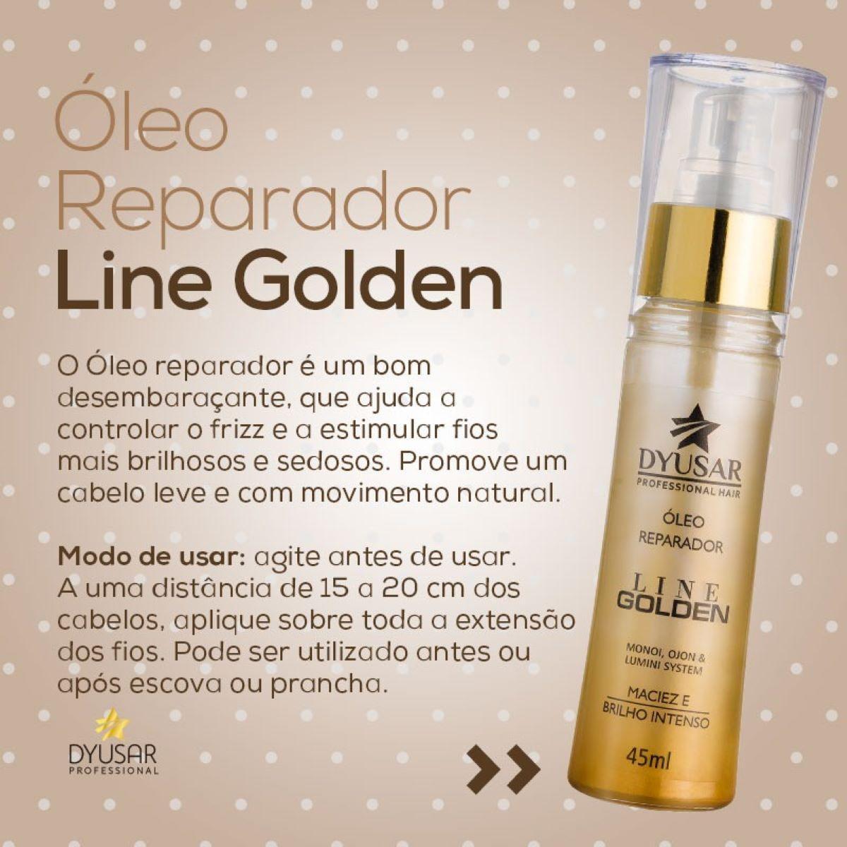 Miniatura Kit Máscara Matizadora Dyusar Line Golden - Nutrição E Rest.