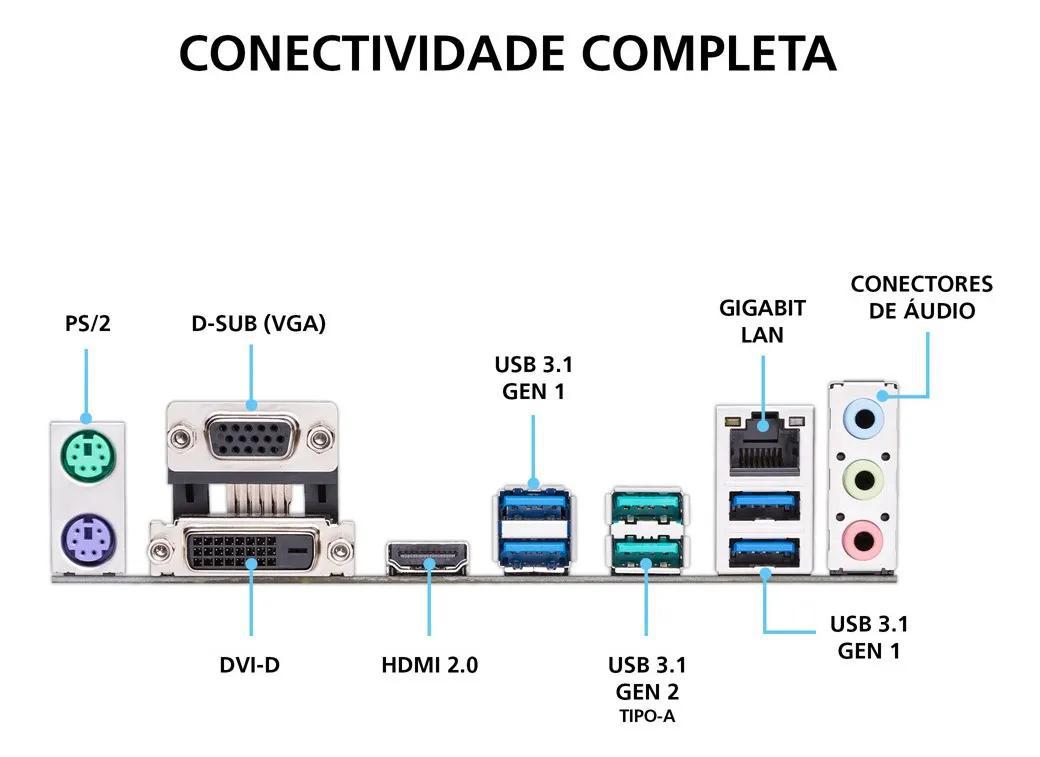 Miniatura Placa Mae Amd Asus B450M-Prime/Br Gaming Am4 Ddr4