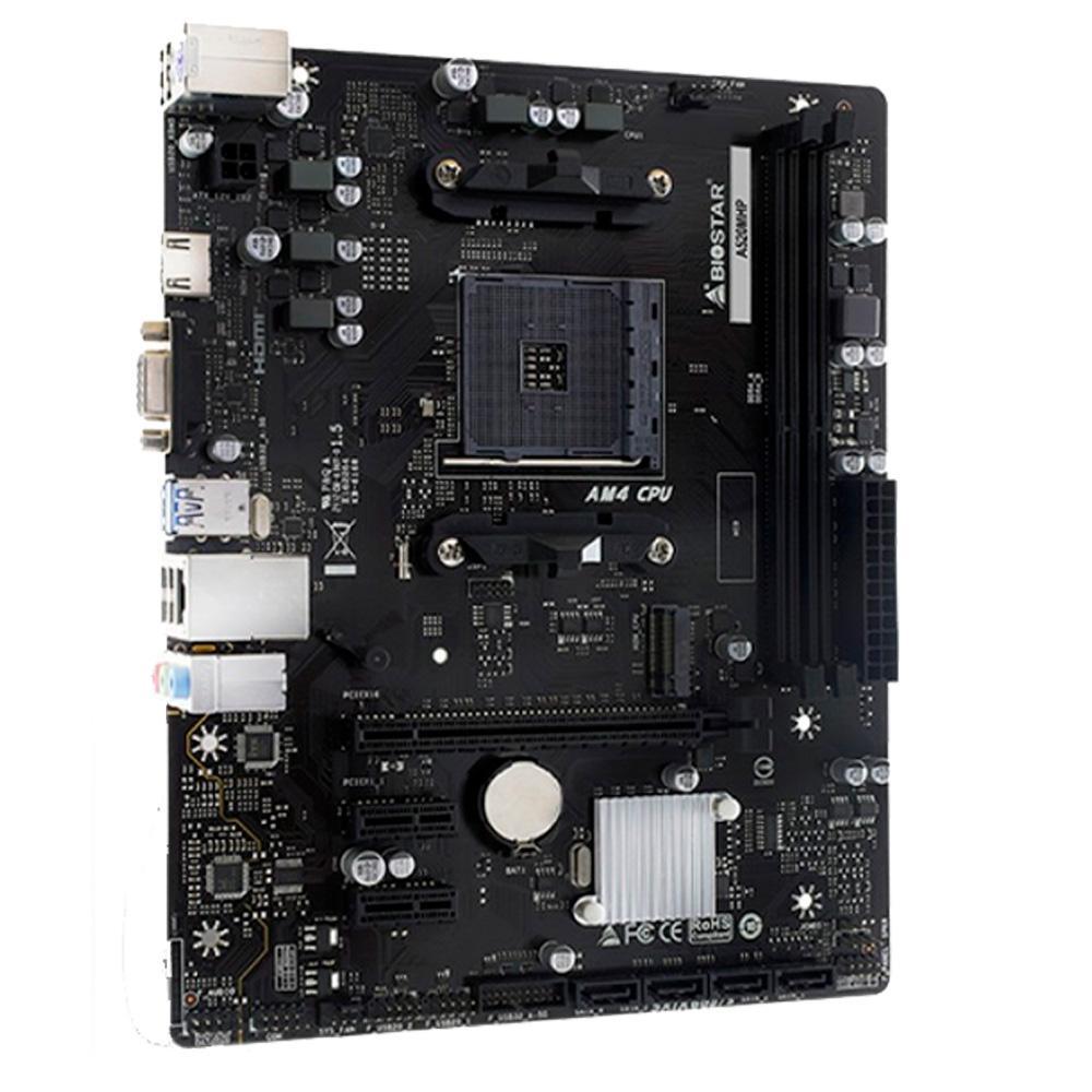 Placa Mãe Biostar A520Mh, Chipset A520, Amd Am4, Matx, Ddr4