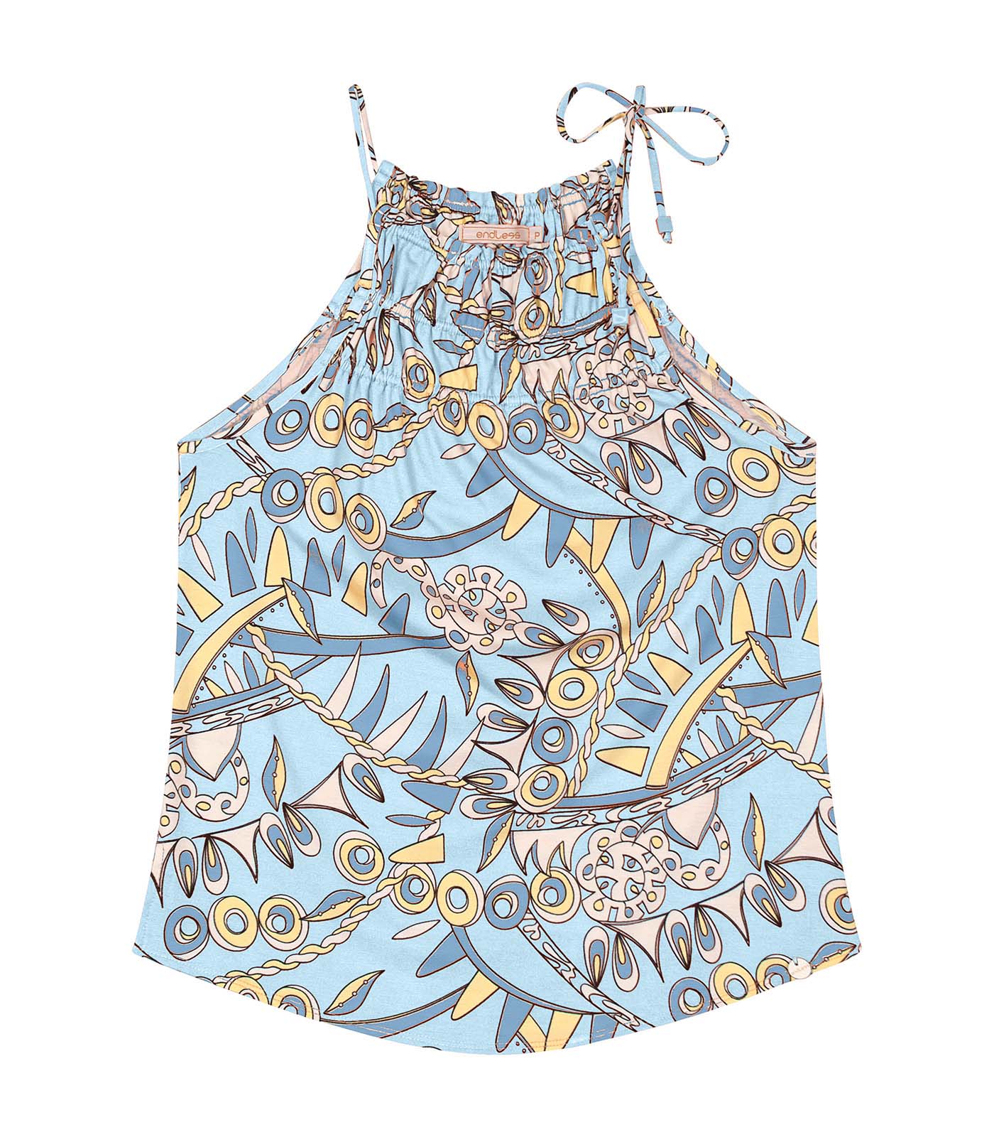 Miniatura Blusa De Alça Feminina Viscotorcion Endless Azul G