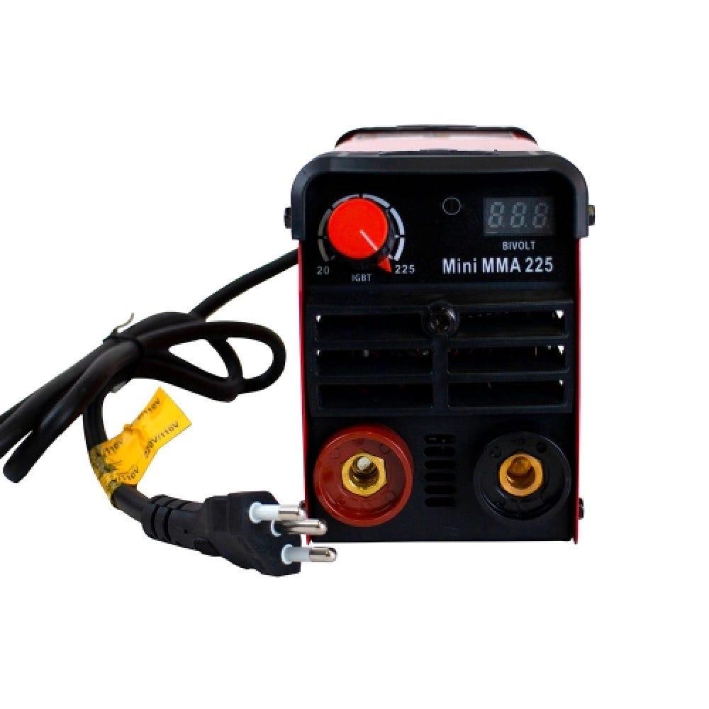 Miniatura Máquina de Solda Inversora 225 Mini BIVOLT MMA-225 USK Bivolt