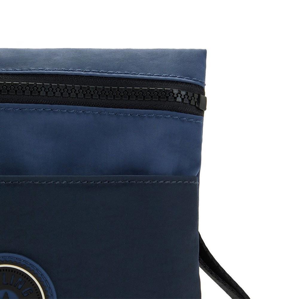 Miniatura Bolsa Transversal Kipling Gib Strong Blue Azul Marinho