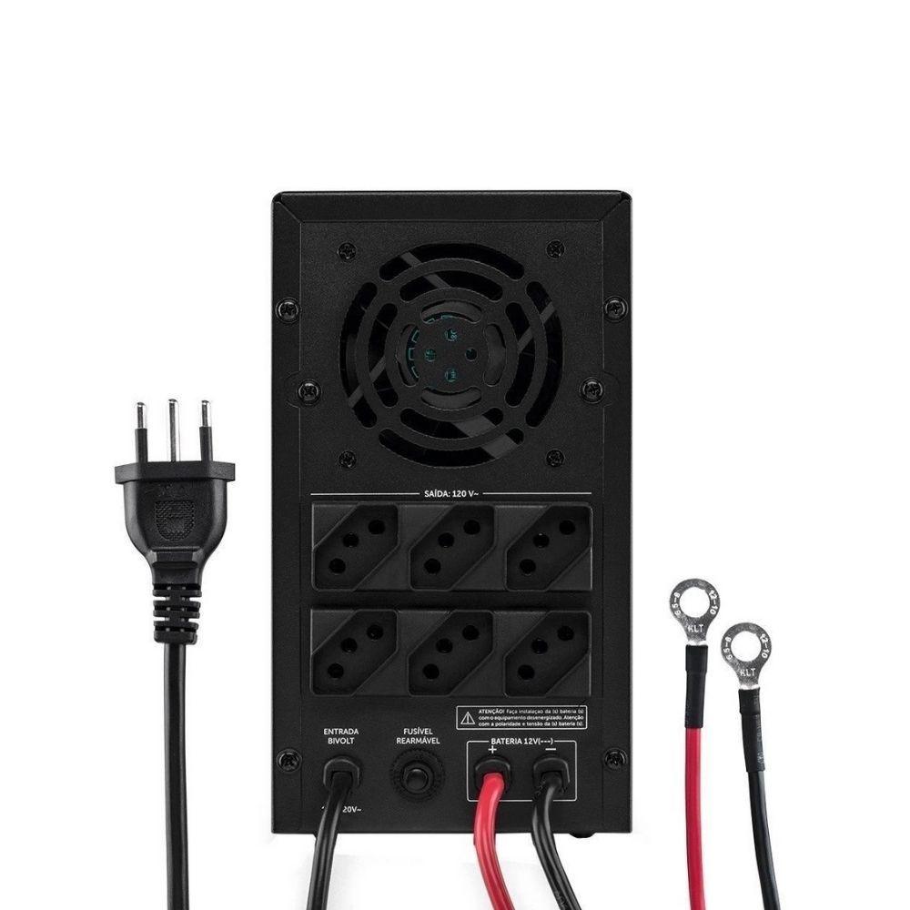 Miniatura Nobreak Intelbras Xnb 1440va Bi+ 6 Tomadas Preto Bivolt...