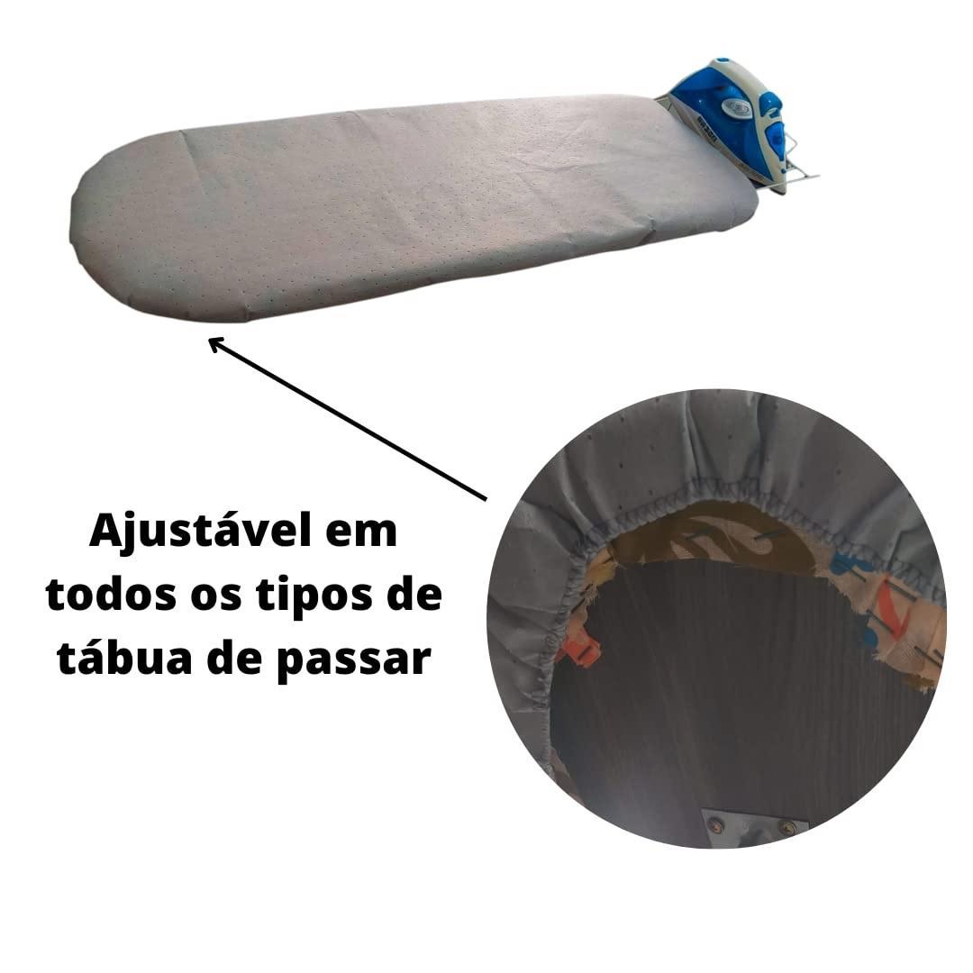 Miniatura Capa Forro Tábua Passar Roupa Térmico Ajustável 120X45Cm