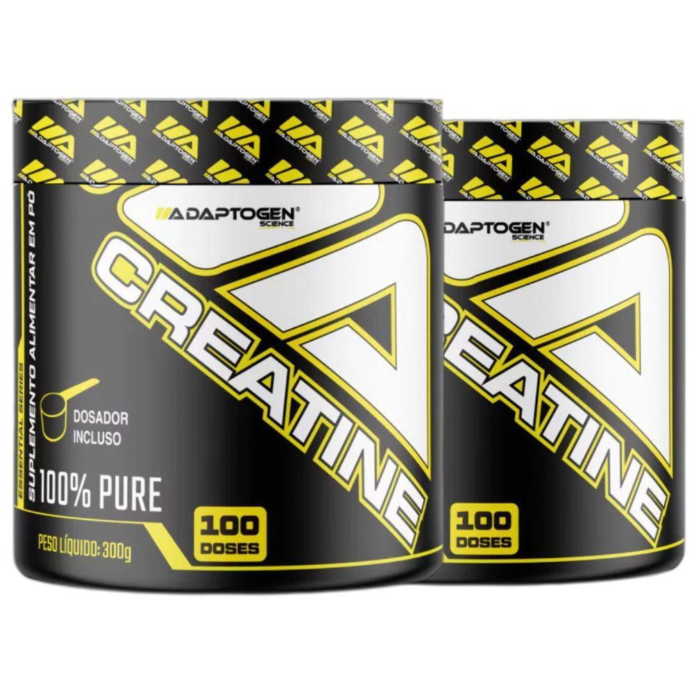 Miniatura Combo 2X Creatina Monohidratada 100% Pura 300G - Adaptogen