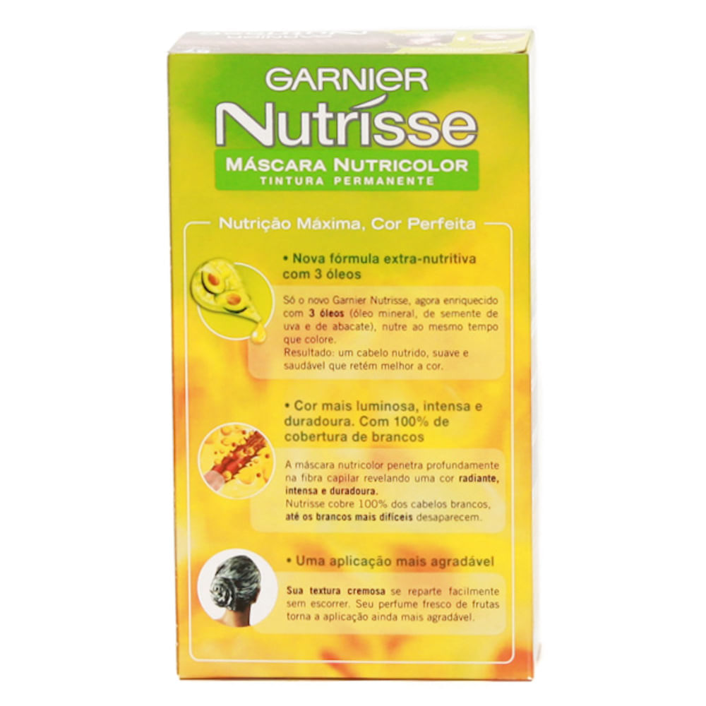 Miniatura Tintura Creme Nutrisse Garnier Chocolate Puro 57 kit
