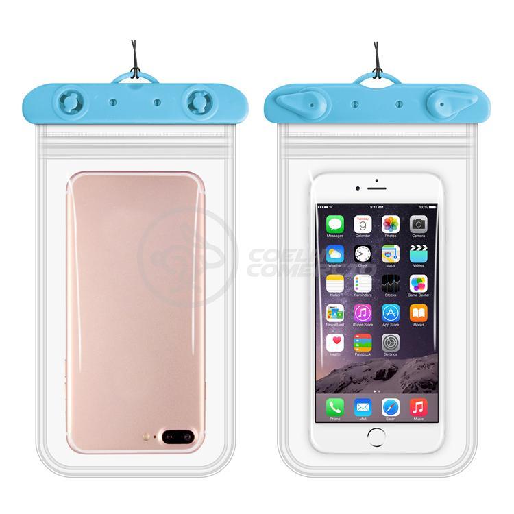 Miniatura Capa Bolsa A Prova Dágua Impermeável Universal Celular Azul